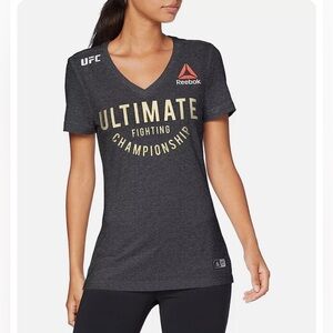 ULTIMATE FIGHTING CHAMPIONSHIP UFC x REEBOK CHAMPIONSHIP GOLD VNECK TSHIRT
